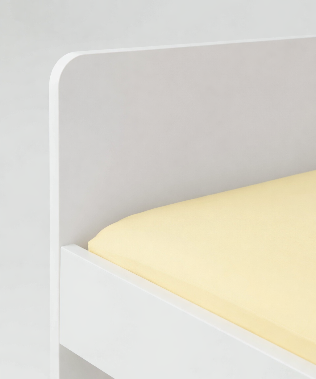 Waterproof Fitted Sheet | Caravan Bunk | Lemon