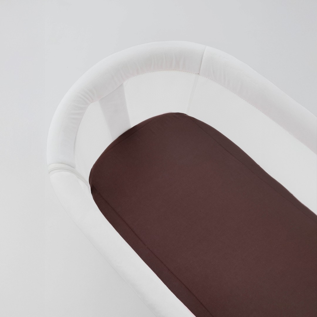 Waterproof Fitted Sheet | Bassinet | Espresso - Milk&Bed