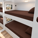 Waterproof Fitted Sheet | Caravan Bunk | Espresso